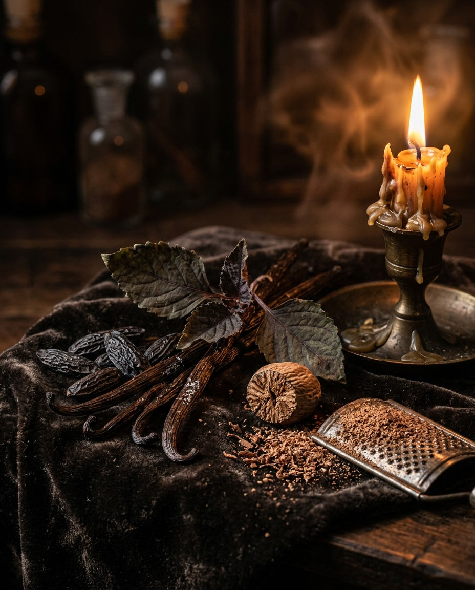 Vanilla · Tonka · Patchouli · Nutmeg