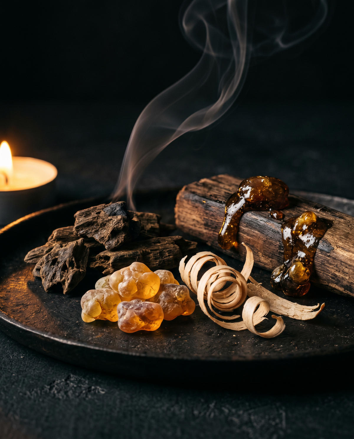 Oud Wood · Amber · Sandalwood · Benzoin