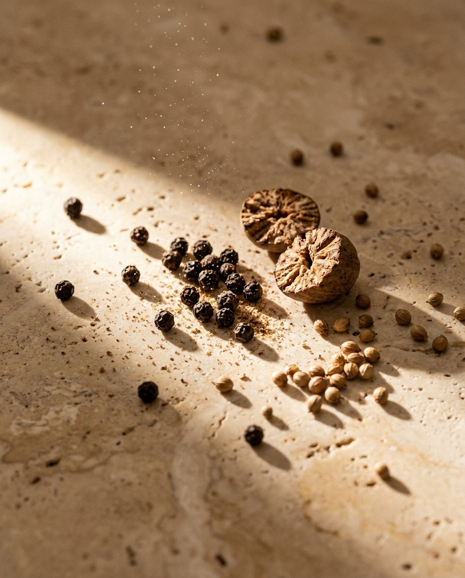 Black Pepper · Nutmeg · Coriander