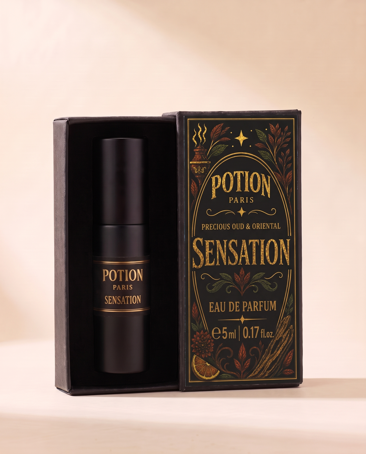 The Sensation atomiser in its open carton.