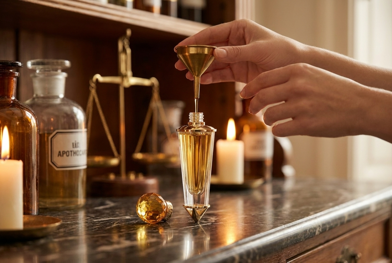 The refill ritual, at the Maison