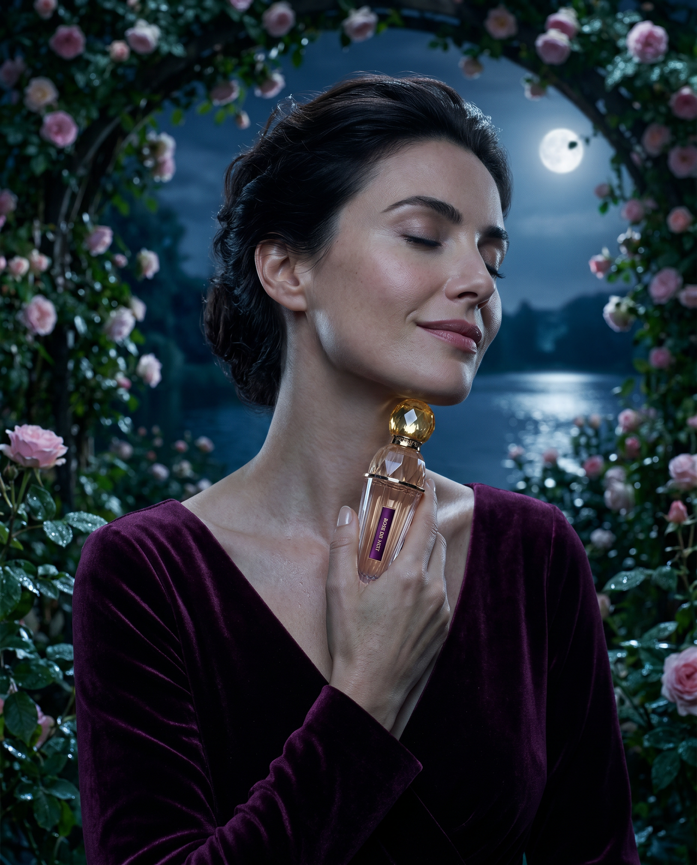 Wearing Rose de Nuit