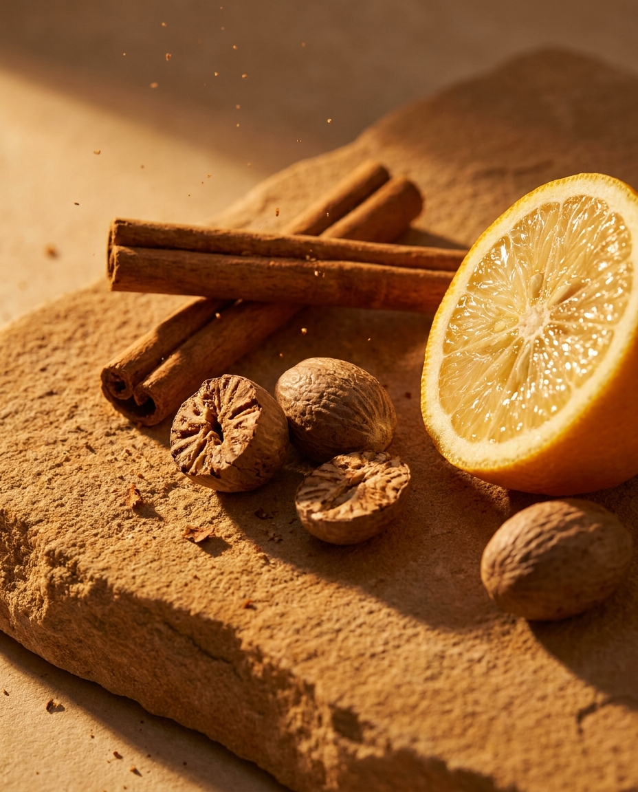 Cinnamon · Nutmeg · Bergamot