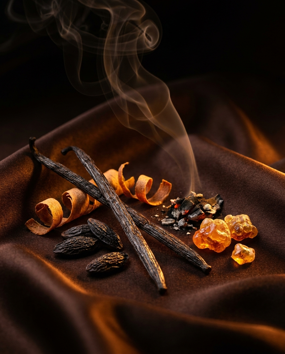 Vanilla · Tonka · Amberwood · Myrrh